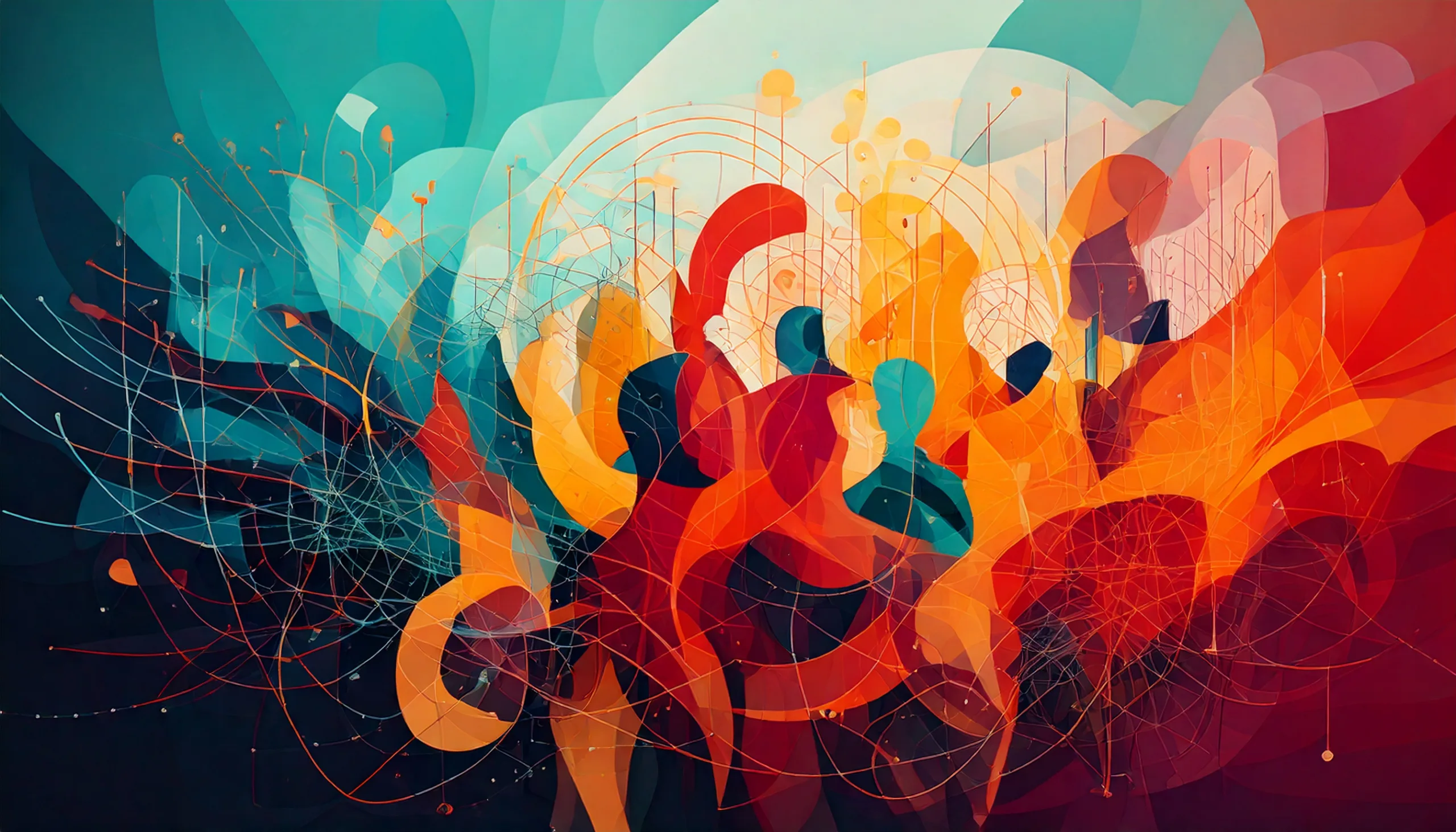 Firefly a colorful abstract image illustrating the concept of relationships in business 19577 (1)