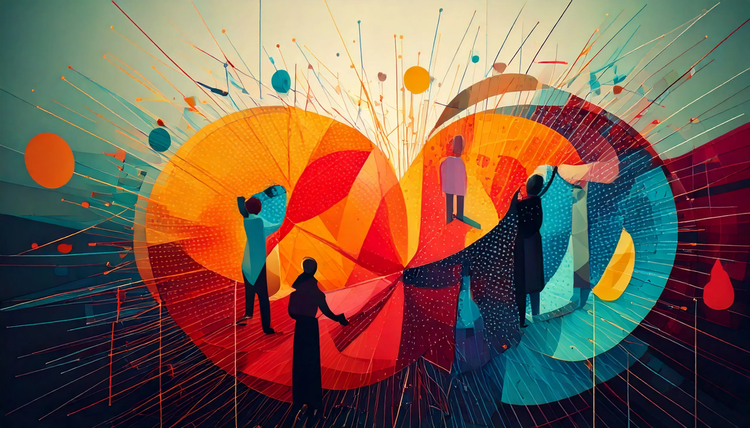 Firefly a colorful abstract image illustrating the concept of relationships in business 58704 (1)