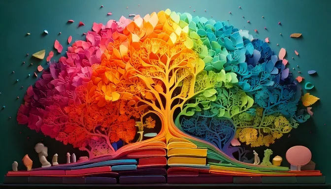 Firefly a colorful image illustrating the concept of self knowledge and development 42720